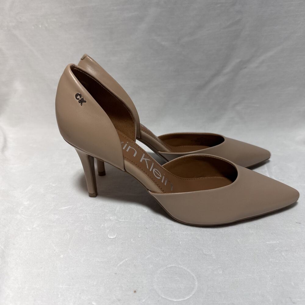 Calvin Klein Gloria Pumps Light Natural Nude 110 Womens 9 - Picture 4 of 5